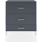 Arges Şifonyer 3 Çekmeceli 88X30X96 Antrasit-Antrasit