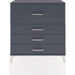 Arges Şifonyer 4 Çekmeceli 88X30X96 Antrasit-Antrasit