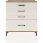 Arges Şifonyer 4 Çekmeceli 88X30X96 Çam-Aytaşı - Atlas Çam