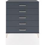 Arges Şifonyer 5 Çekmeceli 88X30X96 Antrasit-Antrasit
