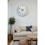 Argesco Mühendislik 40 cm Beyaz Metal Standart Duvar Saati