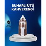 Argesco Mühendislik Buharlı Ütü 2200W Kireç Önleyici Self Clean Damlatmaz Kahverengi