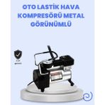 Argesco Mühendislik Dc 12V Metal Hava Kompresörü Araç Lastik Şişirme 35L/DK