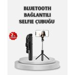 Argesco Mühendislik Kablosuz Bluetooth Selfie Çubuğu – 360° Dönebilir Başlık, Taşınabilir ve Şık Tasarım