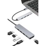Argesco Mühendislik Macbook Pro/air Uyumlu USB Type-C 8 In 1 Hub Dönüştürücü Çevirici Çoklayıcı USB Hdmı Micro Sd 8 Girişli