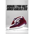 Argesco Mühendislik Seramik Tabanlı Kırmızı 2200 Watt Şok Buharlı Ütü
