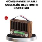 Argesco Mühendislik Solar Hoparlör Bluetooth Fm Am Sw Radyo Çok Fonksiyonlu Şarjlı