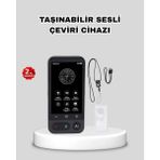 Argesco Mühendislik Taşınabilir Akıllı Sesli Çeviri Cihazı – 139 Dil Desteği, Dokunmatik Ekran