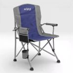 Argeus Rustic Katlanabilir 150Kg Kamp Sandalyesi - Mavi/Gri