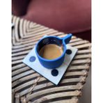 Argile Rouge - Upsala Porselen Espresso Fincanı (3d Printed & El Yapımı) - Lacivert