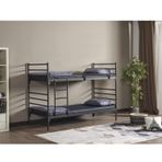 ARGİMO Ranza Linda Telli Genç Çocuk Yatak Odası Metal Ranza (90 x 200)
