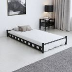 Argimo Yavru Karyola Ranza Eki Yer Yatağı Baza Yatak 90x180 Siyah - 90 x 180 cm