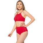 Argisa 5021 Kırmızı Tüllü Bağcıklı Yüksek Bel Kadın Bikini