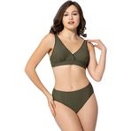 Argisa 5032 Haki Düz Kruvaze Büyük Beden Kadın Bikini Takımı