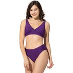 Argisa 5032 Mor Düz Kruvaze Büyük Beden Kadın Bikini
