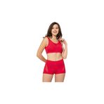 Argisa 5035 Kırmızı Tüllü Transparan Şortlu Kadın Bikini Takım