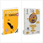Arı 8 Sınıf Türkçemino Türkçe Atölyem + 15 Deneme Seti Arı ve İsem Yayınları