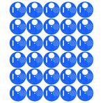 Arı Kovan Kapısı Giriş Redüktör Diski + 30 PCS Arı Kaçağı Giriş Disk Plastik Yuvarlak Çıkış Havalandırma Kapısı Arı Aksesuarı + Arıcı Malzemeleri (BLUE)