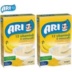 Arı Mama 200 gr Sütlü Muzlu Pirinç Unu 12 Vitaminli 6 Mineralli Kaşık Maması 2'li Set - 2 lı Set