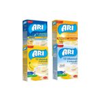 Arı Mama 7 Tahıllı Gece Sütlü Ballı İrmikli Kahvaltı Sütlü Muzlu Pirinç Unu 4x250 gr Kaşık Mama