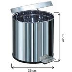 Arı Metal 430 Pedallı 40 lt Su Sızdırmaz Çöp Kovası