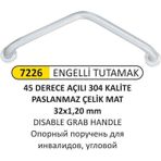 Arı Metal 7226 Açılı Engelli Tutunma Barı