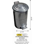 Arı Metal 75 Lt Galvaniz Pedallı Çöp Kovası - Gri - 75LT