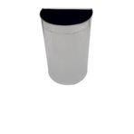 ARI METAL D TİPİ ÇÖP KOVASI PASLANMAZ ÇELİK 24 LİTRE