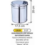 ARI METAL DOKUNMATİK ÇÖP KOVASI MİNİ 18 * 20