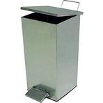 ARI METAL ENDÜSTRİYEL KARE PEDALLI ÇÖP KOVASI 54 LT