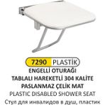 Arı Metal Engelli Duş Oturağı Plastik - Beyaz