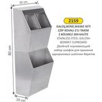 ARI METAL GALOŞ BONE DOLABI TAKIM 2 Lİ PASLANMAZ
