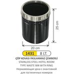 ARI METAL OTEL ODA TİPİ ÇÖP KOVASI PASL.ÇEMBERLİ