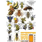 Arı Sticker Set1 15 Parça Telefon, Tablet, Defter, Laptop Sticker