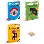 Arı Yayıncılık 5. Sınıf Matematik Türkçe ve Fen Bilimleri Atölyem 3'lü Set + Telefon Standı