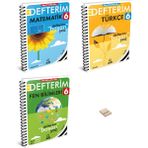 Arı Yayıncılık 6. Sınıf Matematik Fen ve Türkçe Defterim 3'lü Set + Telefon Standı