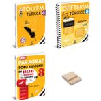 Arı Yayıncılık Lgs 8. Sınıf Türkçe ve Paragraf Atölyem-Defterim 3lü Set + Telefon Standı