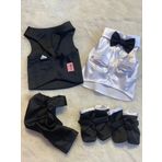 Aria Pet Boutique Köpek Kedi Smokin Damatlık Gömlek Papyon Pantolon Ayakkabı Takım Kombin (X-Small)