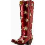 Ariat Casanova Star Kadın Western Binici Çizmesi - Kırmızı