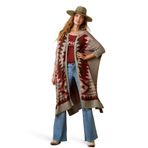 ARIAT Kadın Serape Stil Hırka, Çoklu, M-XL