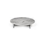 Arıcıoğlu 100 cm Metal Ayaklı Mermer Desen Yer Sofrası Masa Ahşap Sofra