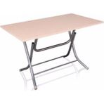 Arıcıoğlu 90x140 cm Katlanır Metal Yüksek Ayaklı Suntalam Ahşap Masa
