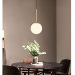 Ariel Eskitme Modern Avize Gold Kasalı, Beyaz Camlı