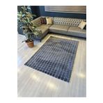 Aries Home Tavşan Tüyü Yumuşak Keçeleşmez Dekoratif Bubble İthal Kalite Post Halı Antrasit 100 x 250