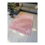 Aries Home Tavşan Tüyü Yumuşak Keçeleşmez Dekoratif Bubble İthal Kalite Post Halı Pembe 200 x 300