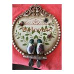 Ariestasarım KUŞLU HOŞGELDİN KAPI TABLOSU(SÜSÜ) Mor 30 x 30
