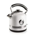 Ariete Moderna Su Isıtıcı Beyaz 2854/01 - Modern Kettle 1,7 Litre, 2000 Watt, Paslanmaz Çelik Gövde, Su Sıcaklığını Gösteren Termometre, 360° Kablosuz Taban
