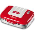 Ariete Party Time Waffle Makinesi Kırmızı 1973/00-700 Watt, Güç Hazır Işık Göstergesi, Kablo Sarma,