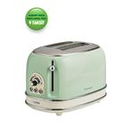 Ariete Vintage 0155/146 Yeşil 2 Dilim 6 Kademeli Isı Ayarlı Ekmek Kızartma Makinesi