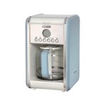 Ariete Vintage Filtre Kahve Makinesi Mavi 1342/05-2 Litre Temperli Cam Sürahi, 12 Fincan Kapasite, 960 Watt, Amerikan Kahve Makinesi, LCD Ekran ve Zamanlayıcı